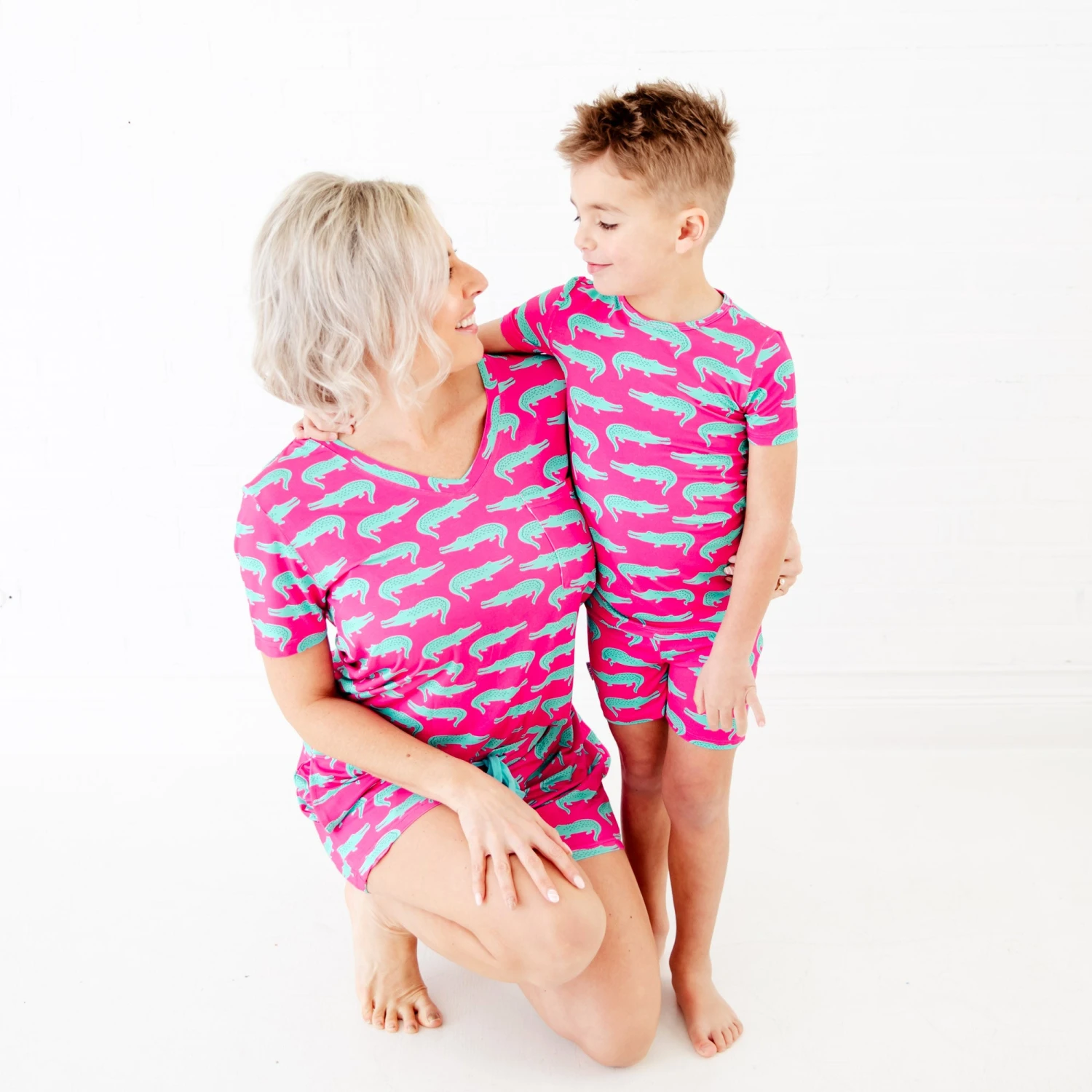 Later Gator Short Sleeve And Shorts Two Piece Pajamas Set 8 Later Gator Short Sleeve And Shorts Two Piece Pajamas Set - Image 6