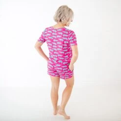 Later Gator Women's V-Neck And Shorts Set 10 Later Gator Women's V-Neck And Shorts Set -DREAMIERE Store gatorswomensloungewear 5