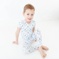 Perfect By Par Short Sleeve Two Piece Pajamas Set -DREAMIERE Store golftwopiecejamms 9