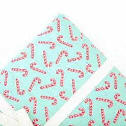 Candy Cane Lane Quilted Adult Bamboo Blanket - Three Layer - Mint 9 Candy Cane Lane Quilted Adult Bamboo Blanket - Three Layer - Mint -DREAMIERE Store greencandycanesadultblanket 2