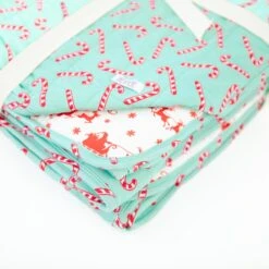 Candy Cane Lane Quilted Adult Bamboo Blanket - Three Layer - Mint 10 Candy Cane Lane Quilted Adult Bamboo Blanket - Three Layer - Mint -DREAMIERE Store greencandycanesadultblanket 3