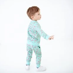 Candy Cane Lane Jogger Set - Mint -DREAMIERE Store greencandycanesjoggerset