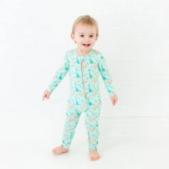 Land Before Bedtime Convertible Footie - Jurassic Jungle
