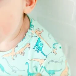 Land Before Bedtime Short Sleeve Romper - Jurassic Jungle 9 Land Before Bedtime Short Sleeve Romper - Jurassic Jungle -DREAMIERE Store greendinoromper 5
