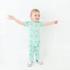 Land Before Bedtime Short Sleeve Romper - Jurassic Jungle 2 Land Before Bedtime Short Sleeve Romper - Jurassic Jungle -DREAMIERE Store greendinoromper 8