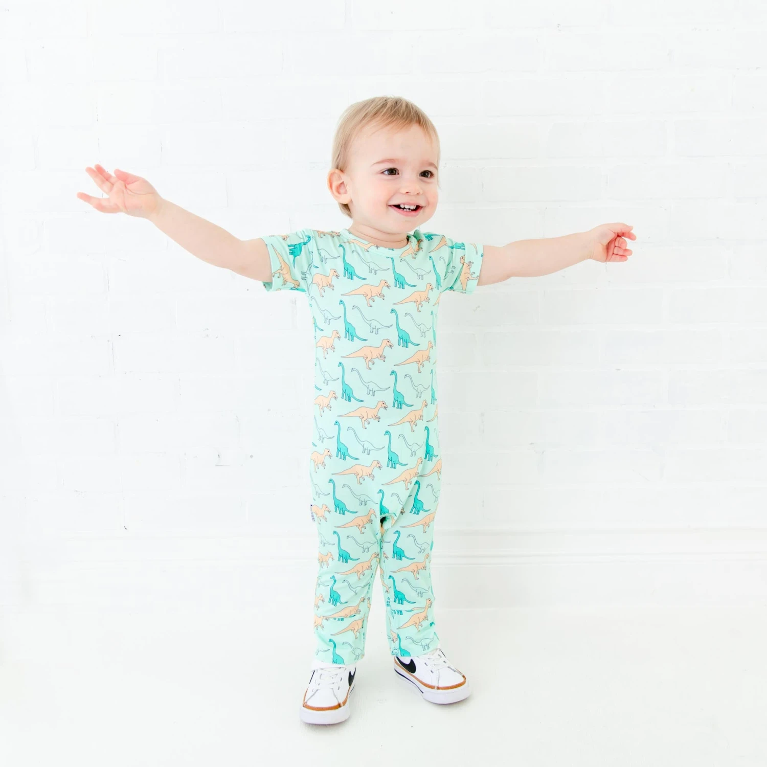 Land Before Bedtime Short Sleeve Romper - Jurassic Jungle 3 Land Before Bedtime Short Sleeve Romper - Jurassic Jungle