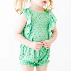Green Goddess Bubble Romper -DREAMIERE Store greengoddessbubbleromper 2