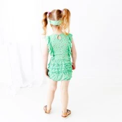 Green Goddess Bubble Romper -DREAMIERE Store greengoddessbubbleromper 7