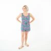 Tropic Like It's Hot Women's Everyday Romper 2 Tropic Like It's Hot Women's Everyday Romper -DREAMIERE Store hawaiimintleaveswomensshortsromper 2
