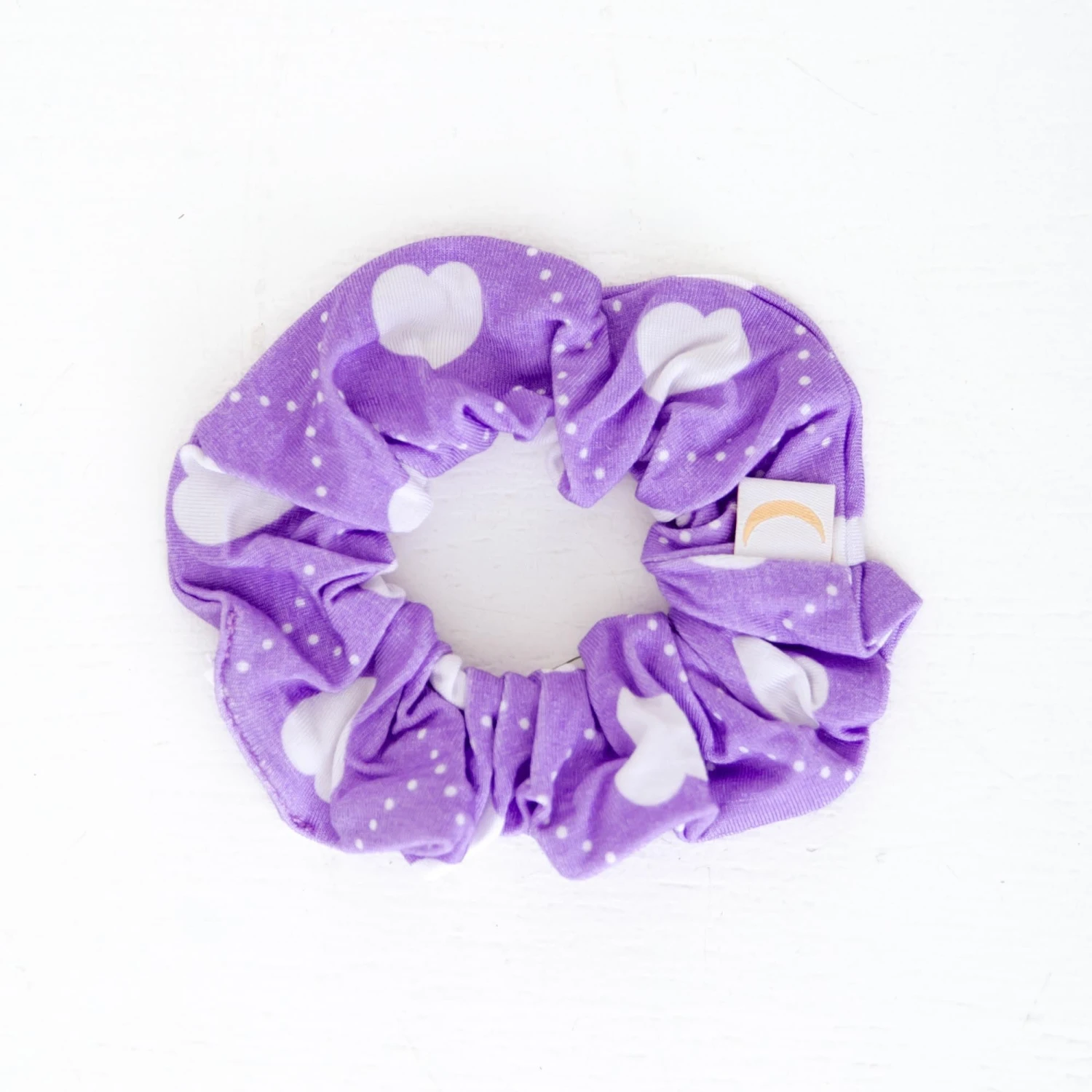 Heart To Get Scrunchie - Purple 3 Heart To Get Scrunchie - Purple