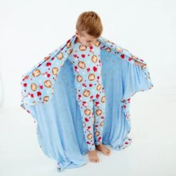 Hedge Over Heels Reversible Blanket -DREAMIERE Store hedgehogtwopiecejams 7