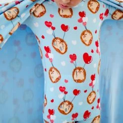 Hedge Over Heels Two Piece Pajamas Set -DREAMIERE Store hedgehogtwopiecejams 8