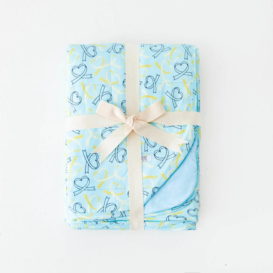 Heart Of Gold Quilted Children's Bamboo Blanket 3 Heart Of Gold Quilted Children's Bamboo Blanket