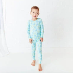 Heart Of Gold Two Piece Pajamas Set