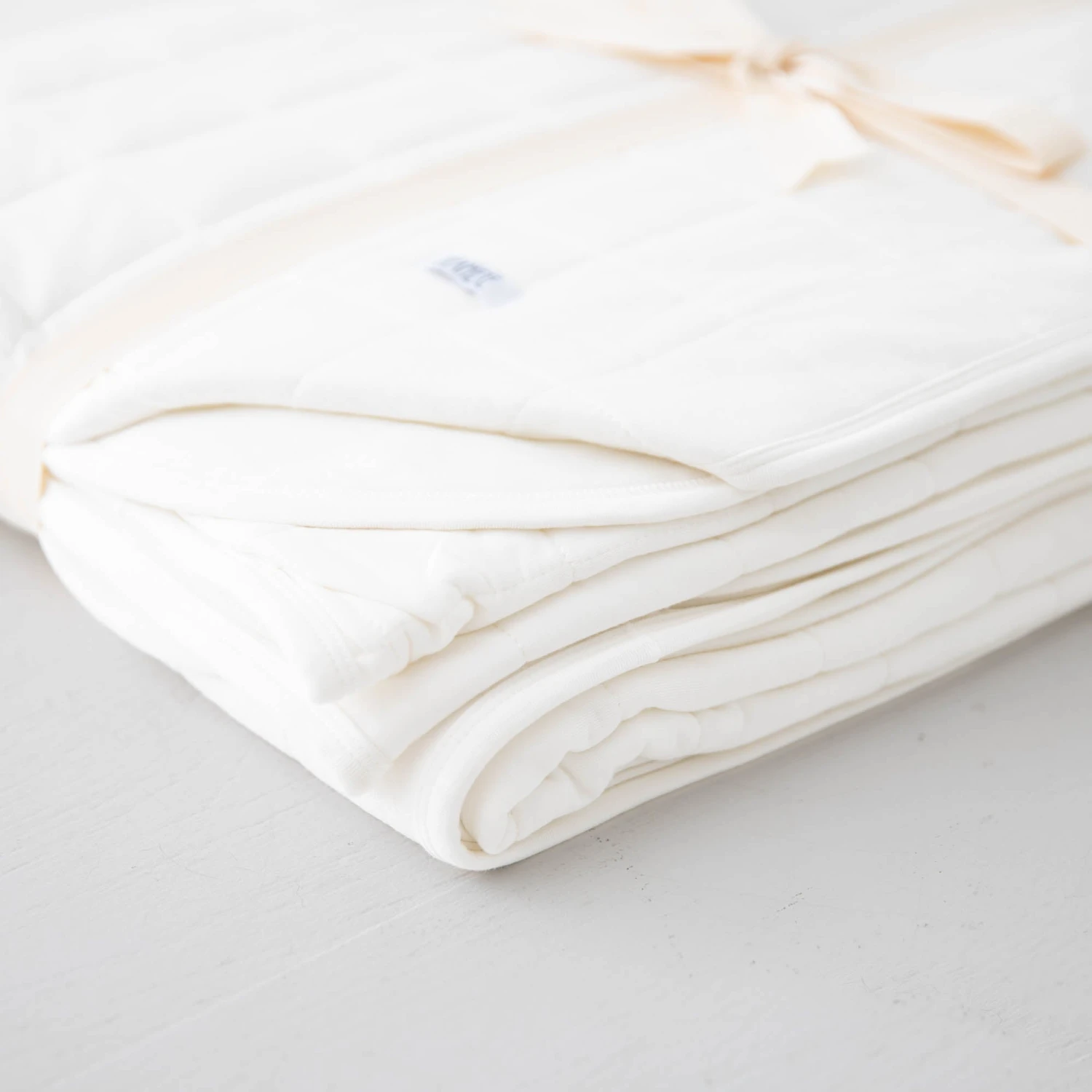 Ivory Dust Quilted Adult Bamboo Blanket - Three Layer 5 Ivory Dust Quilted Adult Bamboo Blanket - Three Layer - Image 3