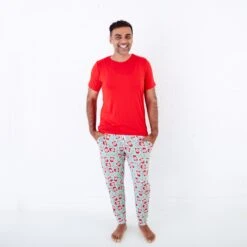 A Cup Of Cheer Men's Short Sleeve And Joggers Loungewear