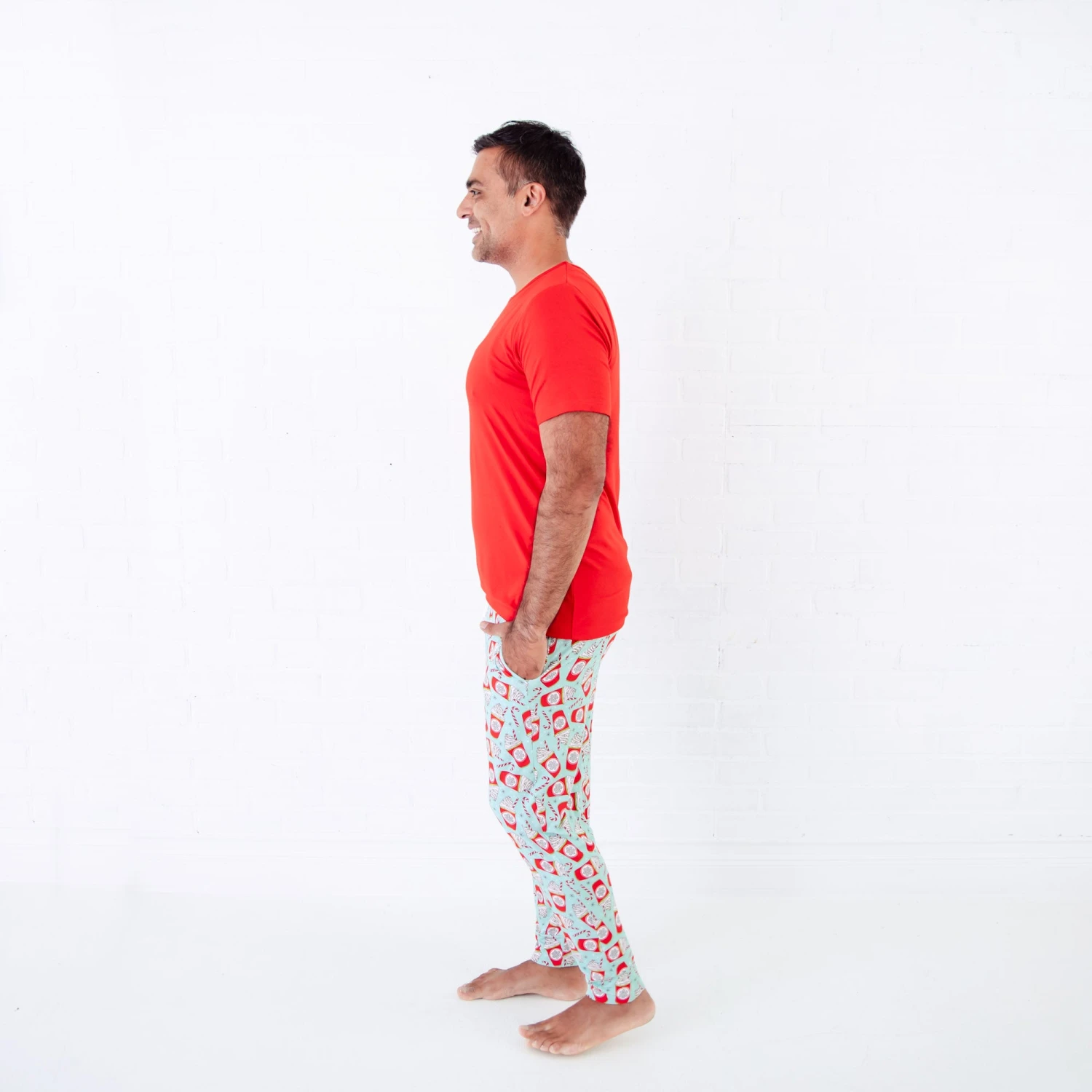 A Cup Of Cheer Men's Short Sleeve And Joggers Loungewear 4 A Cup Of Cheer Men's Short Sleeve And Joggers Loungewear - Image 2