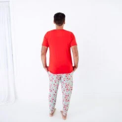 A Cup Of Cheer Men's Short Sleeve And Joggers Loungewear 8 A Cup Of Cheer Men's Short Sleeve And Joggers Loungewear -DREAMIERE Store lattemensloungewear 5