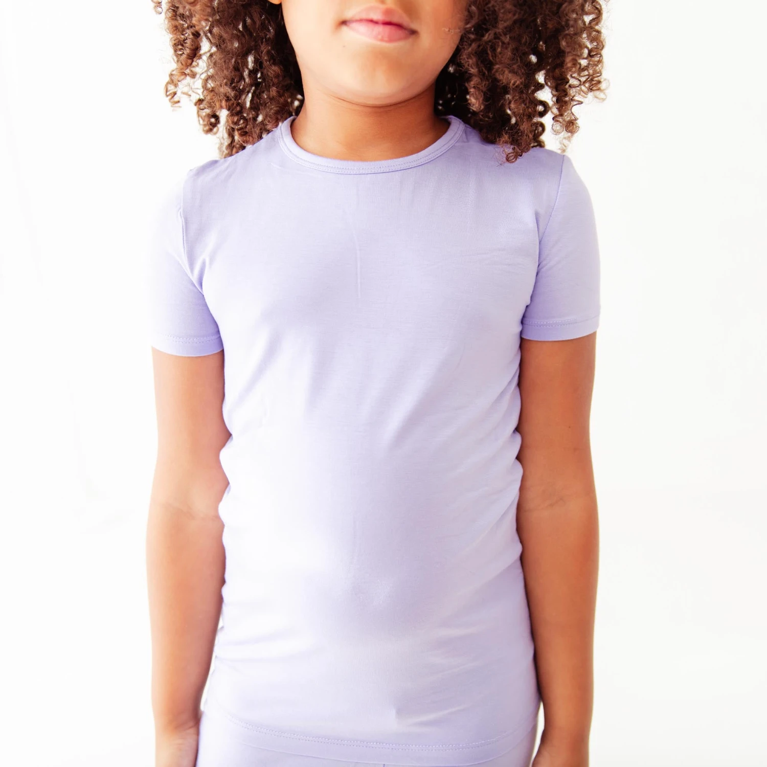 Lavender Short Sleeve Two Piece Pajamas Set 4 Lavender Short Sleeve Two Piece Pajamas Set - Image 2