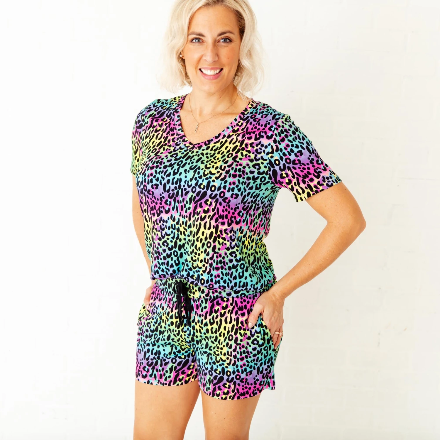 Wild At Heart Women's V-Neck And Shorts Set 4 Wild At Heart Women's V-Neck And Shorts Set - Image 2