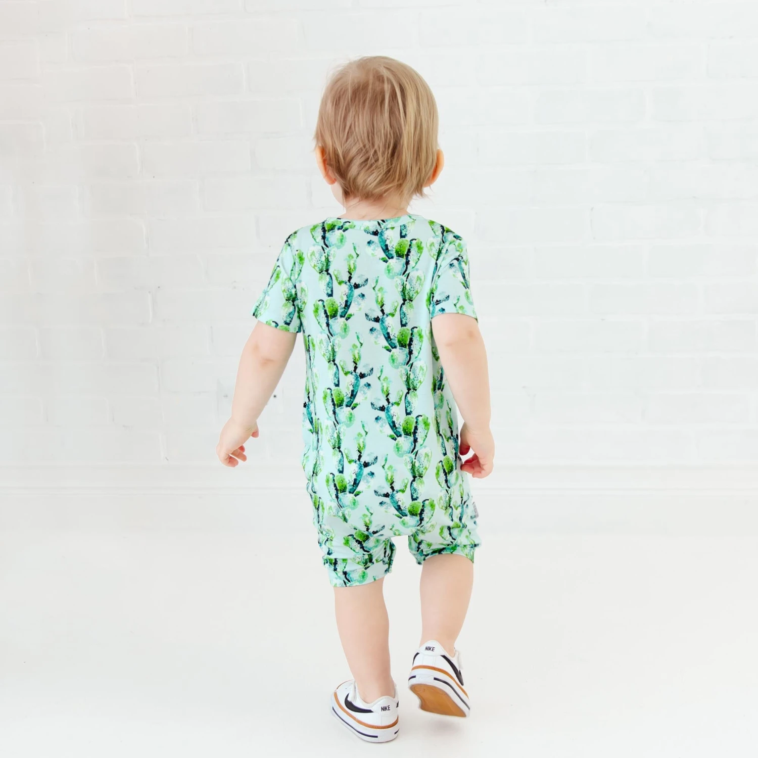 Lookin Sharp Short Sleeve Button Romper 5 Lookin Sharp Short Sleeve Button Romper - Image 3