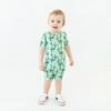 Lookin Sharp Short Sleeve Button Romper 1 Lookin Sharp Short Sleeve Button Romper -DREAMIERE Store lookinsharpshortieromper 7