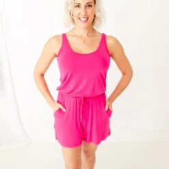 Malibu Women's Everyday Romper -DREAMIERE Store malibuwomensshortsromper 7