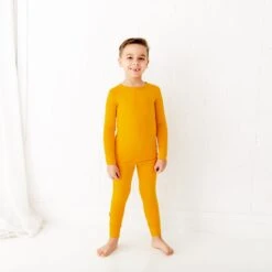 Marigold Two Piece Pajamas Set 9 Marigold Two Piece Pajamas Set -DREAMIERE Store marigoldtwopiecejamms 2