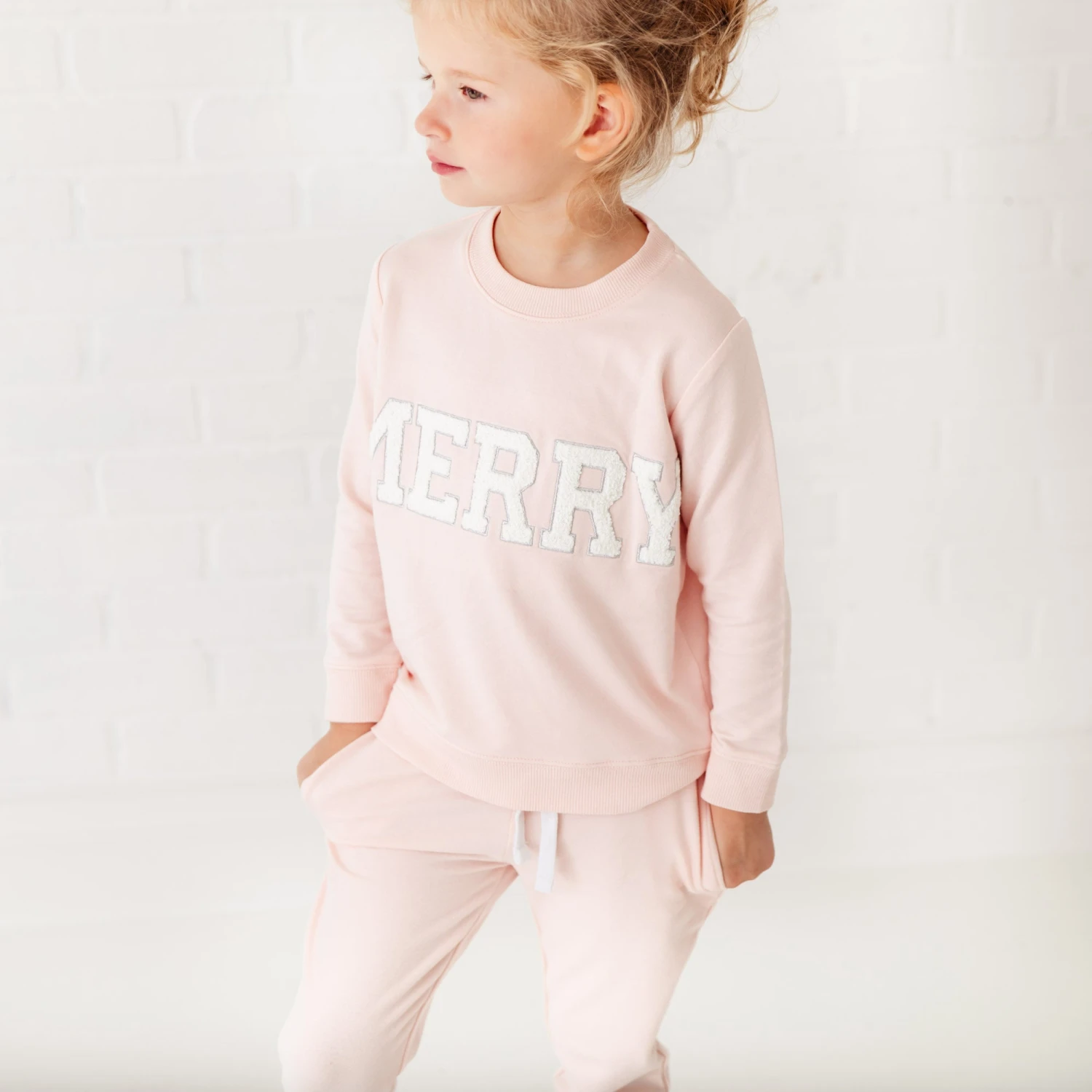 Merry Jogger Set - Children's Tinsel Pink 4 Merry Jogger Set - Children's Tinsel Pink - Image 2