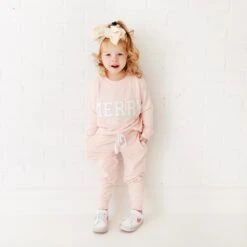 Merry Jogger Set - Children's Tinsel Pink 10 Merry Jogger Set - Children's Tinsel Pink -DREAMIERE Store merryjoggersets 38