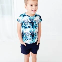 Mystic Waters Basic Tee And Short Set 9 Mystic Waters Basic Tee And Short Set -DREAMIERE Store midnightfishbasicteeandshortsset 3