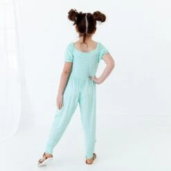 Mint Julep Gingham Smocked Romper 9 Mint Julep Gingham Smocked Romper -DREAMIERE Store mintplaidsmockedromper 5