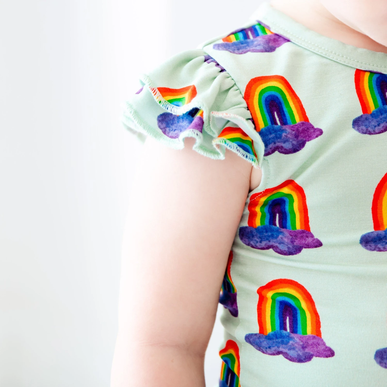Slumber Over The Rainbow Flutter Romper 4 Slumber Over The Rainbow Flutter Romper - Image 2