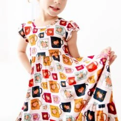 Coffee And Flowers Ruffle Bottom Twirler Dress 9 Coffee And Flowers Ruffle Bottom Twirler Dress -DREAMIERE Store mugsrufflebottomtwirler 8