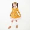 Golden Hour Ruffle Pocket Twirler And Shorts Set 2 Golden Hour Ruffle Pocket Twirler And Shorts Set -DREAMIERE Store mustardfloraldress 2