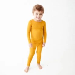 Mustard Two Piece Pajamas Set 10 Mustard Two Piece Pajamas Set -DREAMIERE Store mustardtwopiecejamms 4