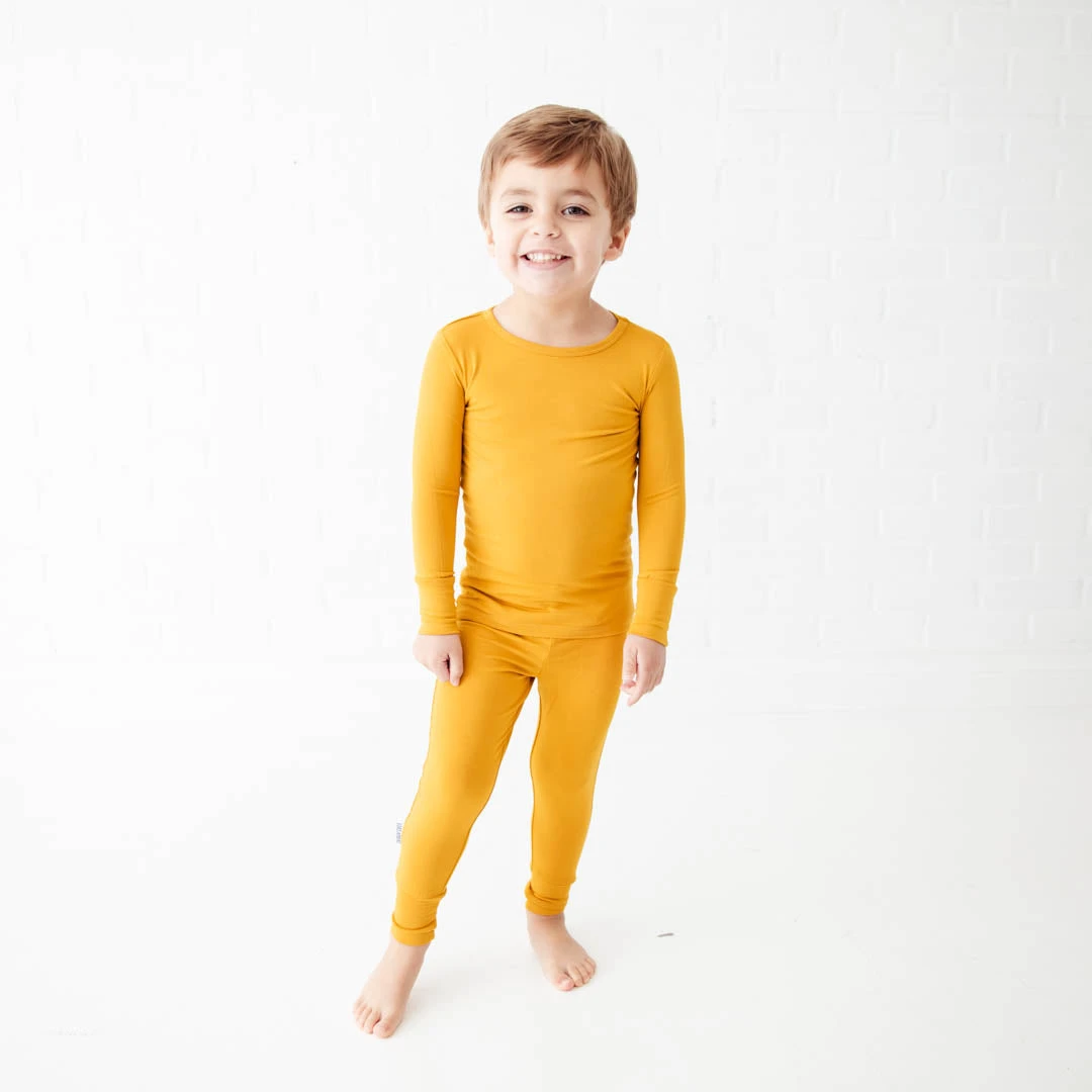 Mustard Two Piece Pajamas Set 3 Mustard Two Piece Pajamas Set
