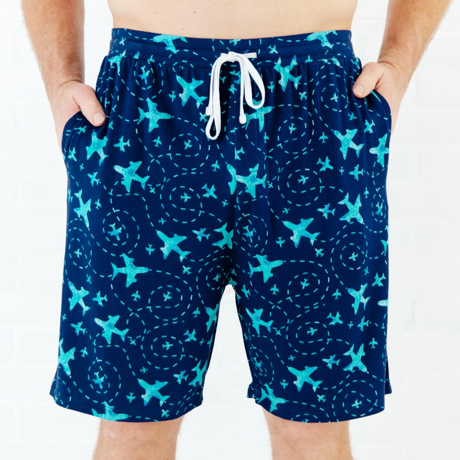 Airplane Mode Men's Sleep Shorts 3 Airplane Mode Men's Sleep Shorts