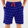 Hometown Heroes Men's Sleep Shorts - Navy 1 Hometown Heroes Men's Sleep Shorts - Navy -DREAMIERE Store navyfiretrucksmensshorts