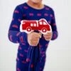 Hometown Heroes Snuggle Lovey - Navy 2 Hometown Heroes Snuggle Lovey - Navy -DREAMIERE Store navyfiretruckssnugglelovey 2