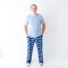 Sky's The Limit Men's Short Sleeve Loungewear -DREAMIERE Store navyskymensloungewear