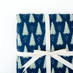 All Spruced Up Quilted Adult Bamboo Blanket - Three Layer - Navy -DREAMIERE Store navysprucedupadultblanket 2