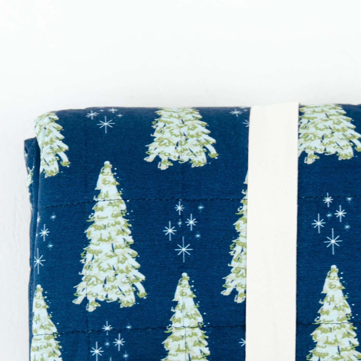 All Spruced Up Quilted Children's Bamboo Blanket - Navy 5 All Spruced Up Quilted Children's Bamboo Blanket - Navy - Image 3