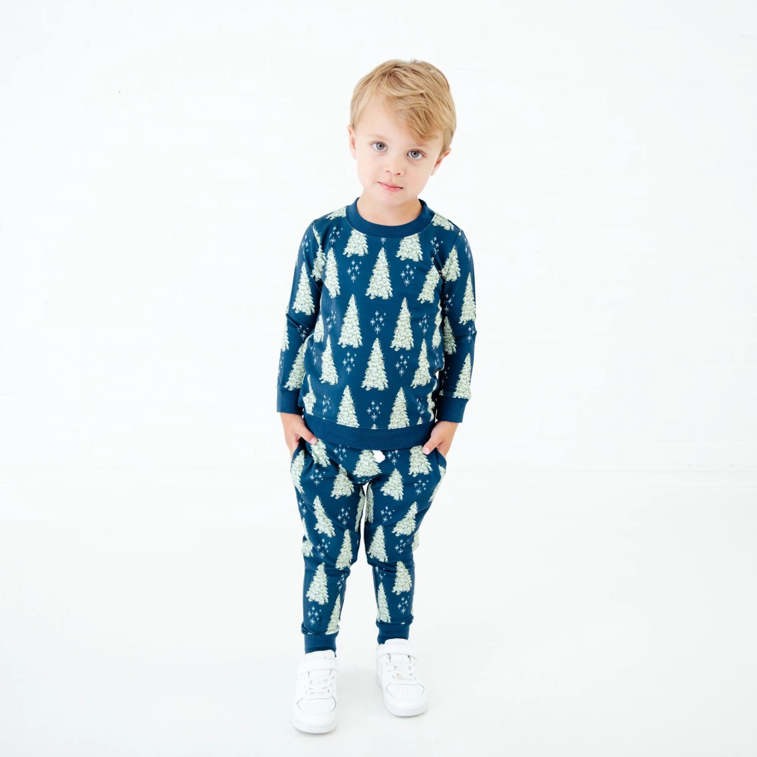 All Spruced Up Jogger Set - Navy 3 All Spruced Up Jogger Set - Navy