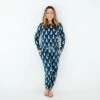 All Spruced Up Women's Long Sleeve Loungewear - Navy -DREAMIERE Store navysprucedupwomensloungewear