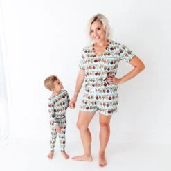 Nordic Dreams Women's V-Neck And Shorts Set 11 Nordic Dreams Women's V-Neck And Shorts Set -DREAMIERE Store nordicdreamsfamilymatching 2