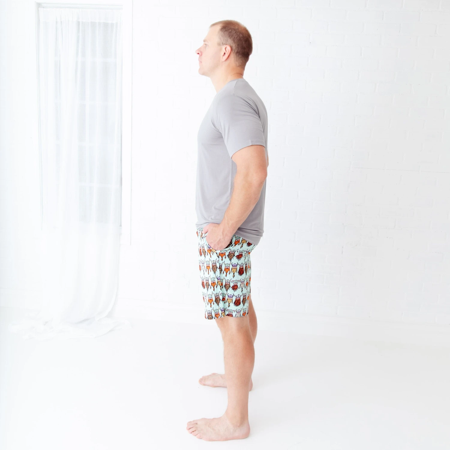 Nordic Dreams Men's Sleep Shorts And Tee 4 Nordic Dreams Men's Sleep Shorts And Tee - Image 2