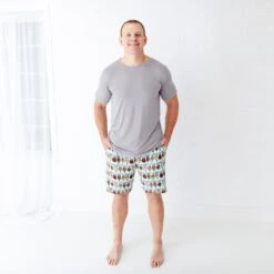 Nordic Dreams Men's Sleep Shorts And Tee