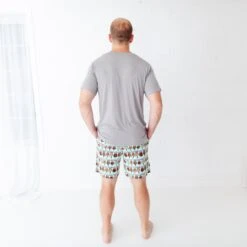 Nordic Dreams Men's Sleep Shorts And Tee 9 Nordic Dreams Men's Sleep Shorts And Tee -DREAMIERE Store nordicdreamsmensloungewear 3