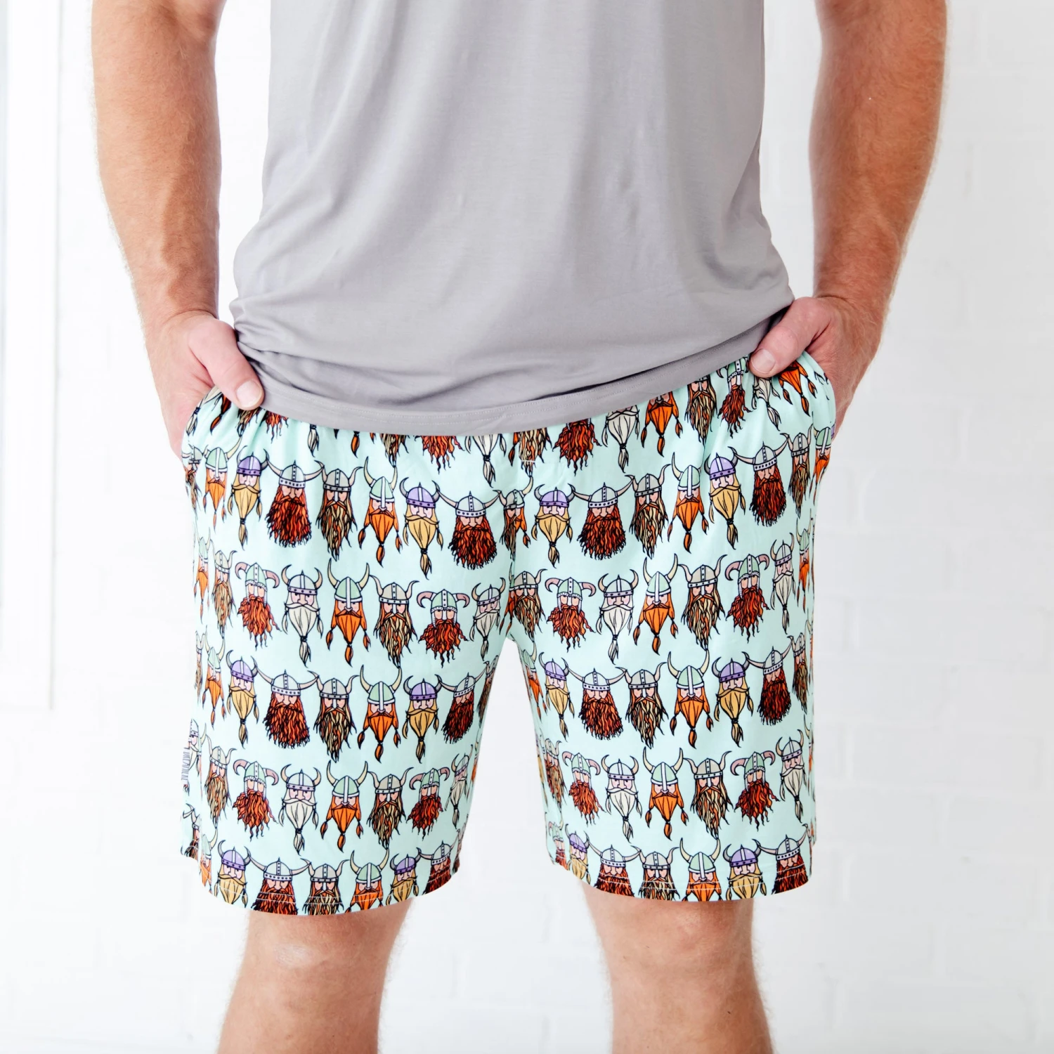 Nordic Dreams Men's Sleep Shorts And Tee 6 Nordic Dreams Men's Sleep Shorts And Tee - Image 4